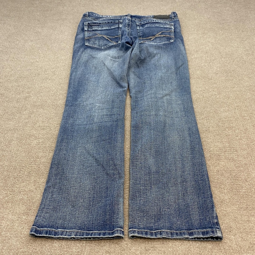 Axel Jeans Mens 36x32 Blue Baggy Y2K‎ Relaxed Straight Stretch Denim Pants